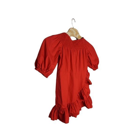 Tularosa Revolve Maida‎ Off the Shoulder Ruffle Sz Medium Mini Red Dress No Belt - Picture 2 of 7